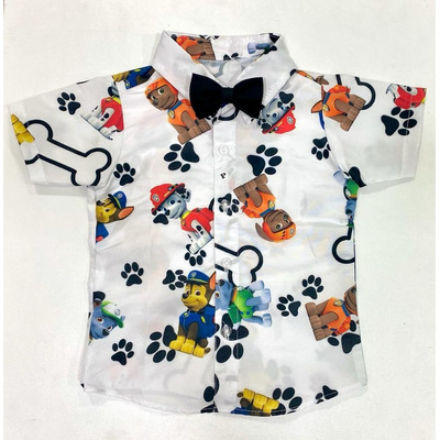 Camisa Infantil Patrulha Canina Menino Aniversario