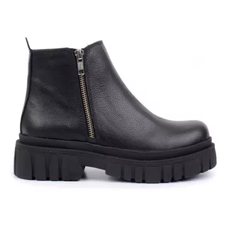 Borcegos Con Plataforma Botas Heben Cuero Divinas Cancheras