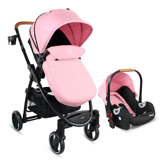 Coche Bebés Travel System Bebesit Coche Moises Color Rosa