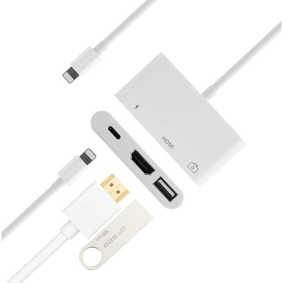 Adaptador Hdmi Otg Para iPhone iPad Certify Garantía 1 Año