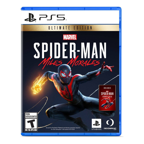 Juego Spider Man Miles Morales Ultimate Edition Para Ps5