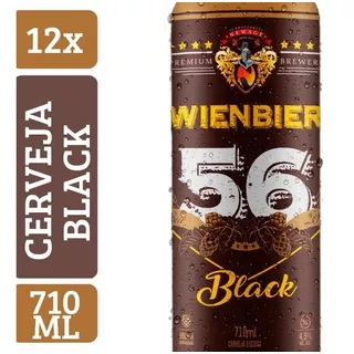 Kit Cerveja Wienbier 56 Black 710ml (12 Un)