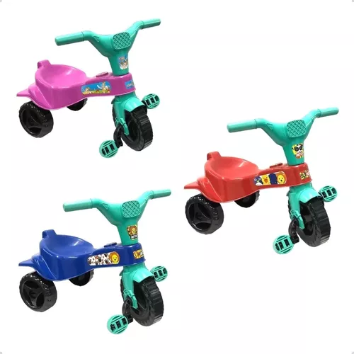 Motoca Menino Velocipede Triciclo Infantil Com Pedal Crianças Aprox 2 anos  Suporta ate 25kg Pedalar Velotrol