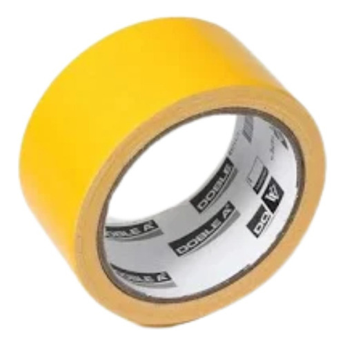Cinta Duct Tape 48 Mm X 9 Mts Doble A Color Amarillo