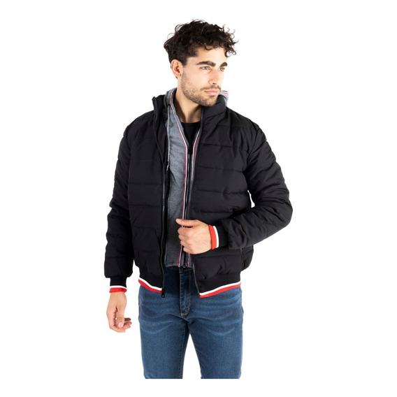 Campera Hombre De Abrigo Capucha Desmontable H100