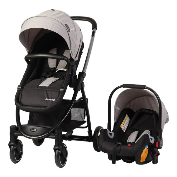 Coche Bebe Bebesit Alfa Travel 5039 Color Gris oscuro Color del chasis Negro