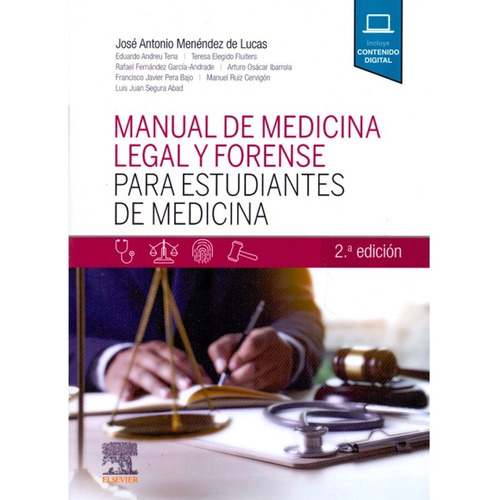 Menéndez. Manual De Medicina Legal Y Forense. 2ed. Original.