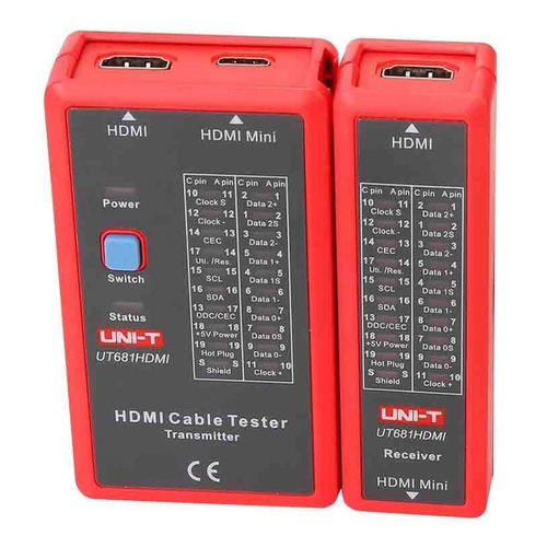 Tester De Red Probador De Cables Hdmi Uni-t Ut681hdmi