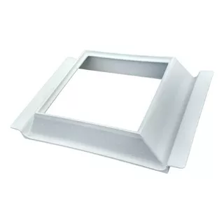 10 Suporte Laje Luz Solar Ecolaje Para Tijolo Vidro H8 30cm Cor Branco