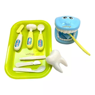 Juego Kit Odontologo Doctor Y Dentista Juguete Lavar Dientes