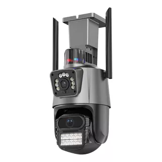 Camara Ptz Ip Inalambrico Doble Lente Exterior 6mp 4x Epa Color Gris Oscuro