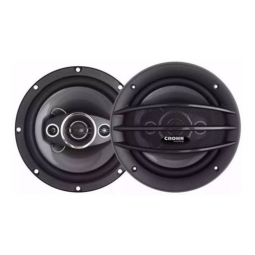 Juego De Parlantes Para Autos Crown Mustang 6.5 Csg-651 Color Negro