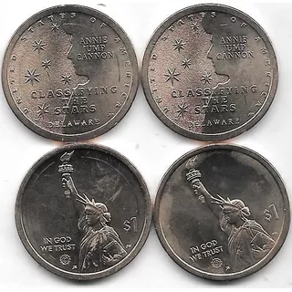 Moneda 1 Dolar Estados Unidos Año 2019 Delaware Sin Circular