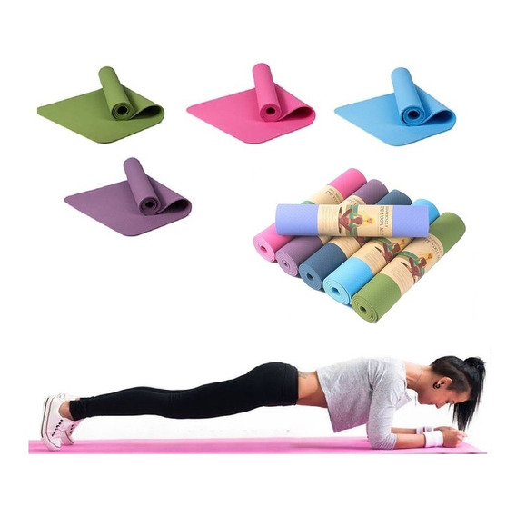 Colchoneta Mat Yoga Ecológico 6mm Reales