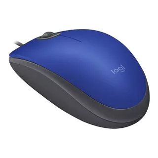 Mouse Optico Ambidiestro Logitech Silent M110 Silencioso Web Color Azul