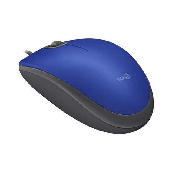 Mouse Optico Ambidiestro Logitech Silent M110 Silencioso Web Color Azul