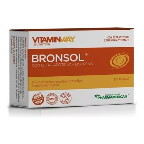 Bronsol Facilita Bronceado Vitamin Way - 30 Capsulas