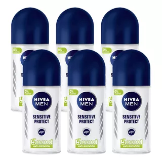 Pack Desodorante Antitranspirante Roll On Nivea Men Sensitiv