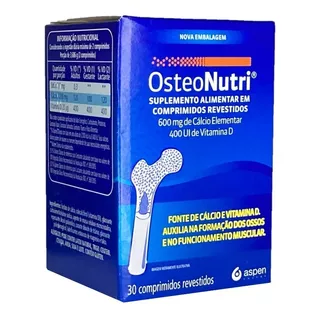 Osteonutri Cálcio 600mg + Vitamina D3 400ui Aspen 30comp