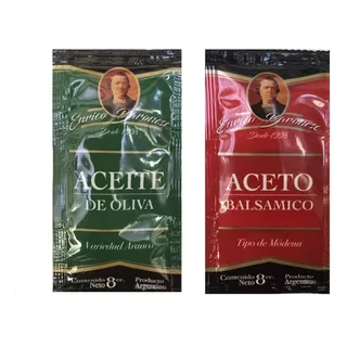 Aceite Oliva +aceto Balsámico Inysa X100 Sobres Individuales