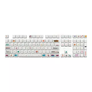 Tecla Keycaps Kit 107 Teclas Pbt De Teclado Mecánico Cherry