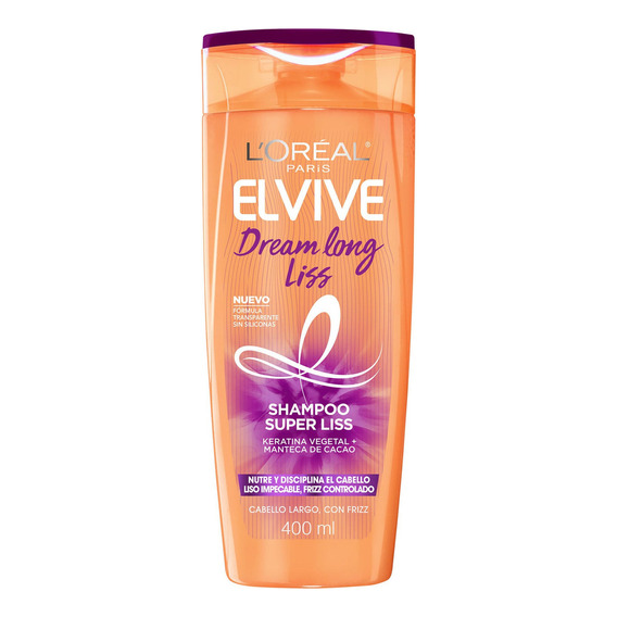 Shampoo Anti Frizz Dream Long Liss Elvive L'Oréal 400ml