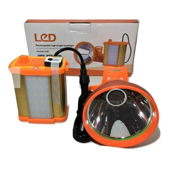 Foco Minero Caza Con Lámpara 300w Luz Blanca 