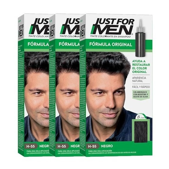 Pack X3 Jfm Tinte Hombre Color Negro  40 Gr