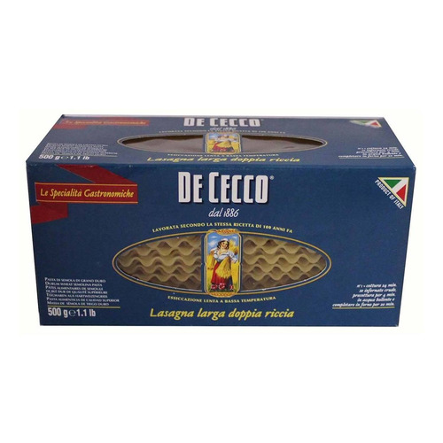 Pasta Marinter De Cecco Lasagna Larga Caja 500g