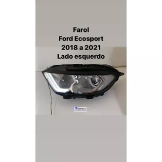 Farol Ford Ecosport 2018 19 20 2021 Lado Esquerdo Original