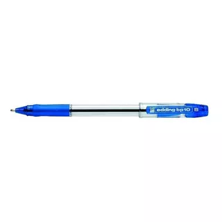 Boligrafo Edding Bp10 Ball Point Pen- Azul - Caja X 12