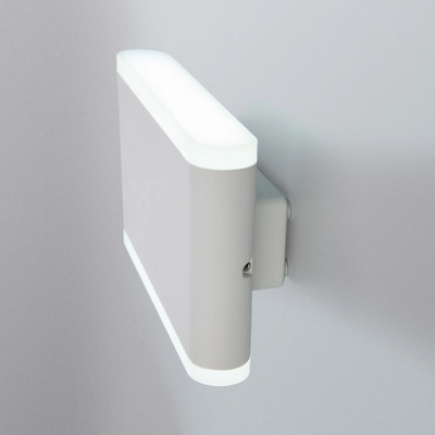 Bidireccional Aluminio Led 6w Orthog I Blanco Moderno Chato  Blanco