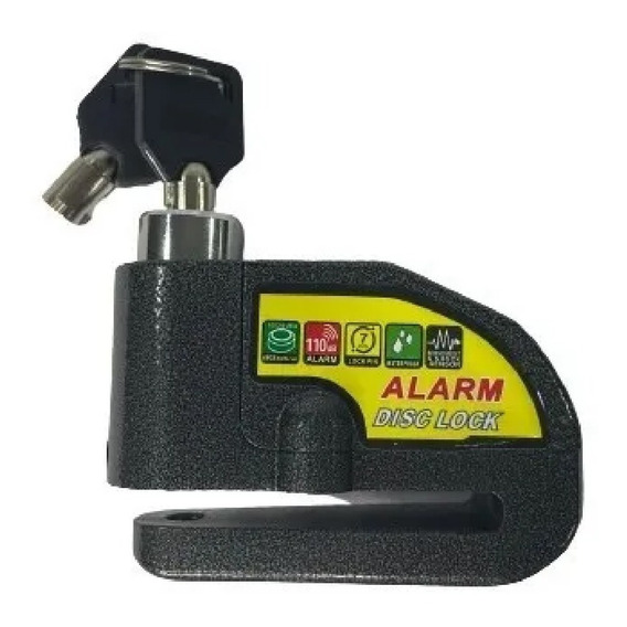 Candado Freno De Disco Con Alarma Para Moto