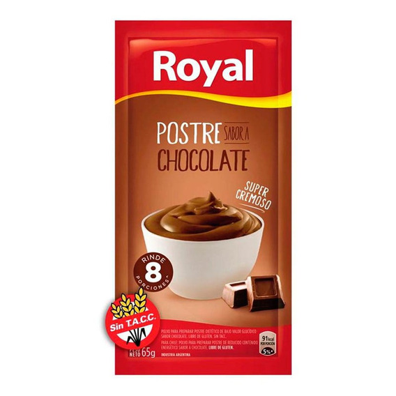 Pack X 3 Unid Postre  Choc 65 Gr Royal Postres Pro