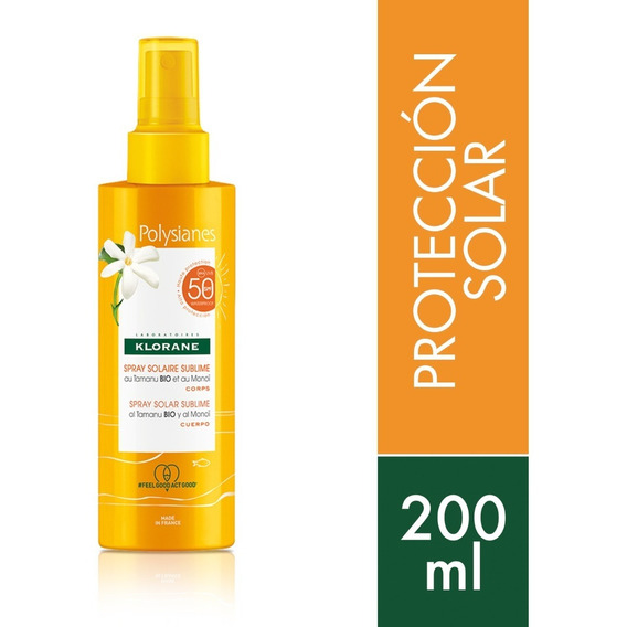 Klorane Polysianes Sprayr Solar Spf 50 Sublimador X 200 Ml