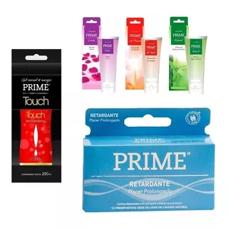 Gel Prime Combo Lubricantes Placer + 12 Prime Retardante