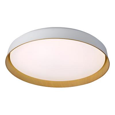 Plafon Fany Blmd Led Madera Control Remoto Dimerizable Vk Blanco/madera