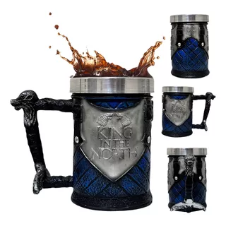 Caneca Game Of Thrones King In The North Xicara Resina 500ml