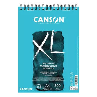 Block Canson Xl Aquarelle A4 300 Grs 30 Hojas Acuarela Color Blanco