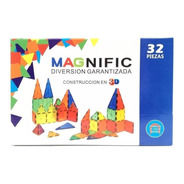 Magnific Bloques Magneticos Imanes Didácticos 32 Piezas