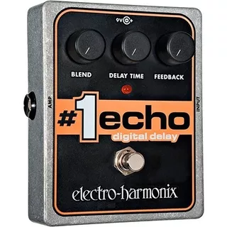 Pedal De Efeitos De Guitarra Electro Harmonix Delay #1 Echo Cup Silver Color