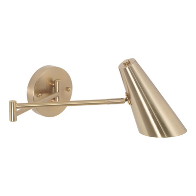 Aplique Doble Brazo Dorado Apto Led Pared Deco Diseño