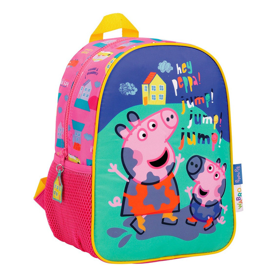 Mochila Espalda Peppa Pig 12 PuLG 30 Cm Jardin Serie Tv