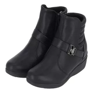 Bota Feminina Piccadilly Anabela Cano Curto Fivela 