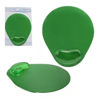 Mouse Pad Em Gel Ergonômico Confortável Com Apoio De Pulso Cor Verde