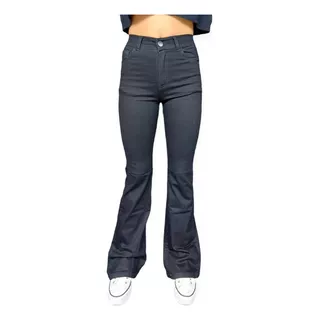 Combo Jeans Mujer Oxford Black + Cinto Ancho Liso Premium