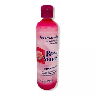 Caja De 12 Pzas Jabon Liquido Rosa Venus 500 Ml