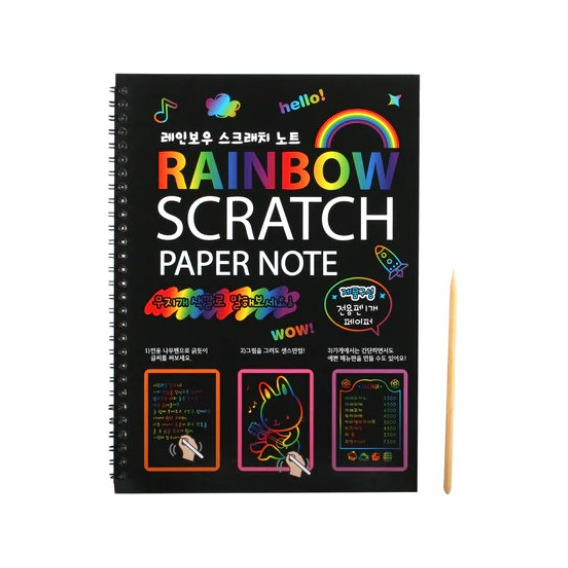 Libreta Raspable Scratch Art Note Arte Rascar Y Raspar