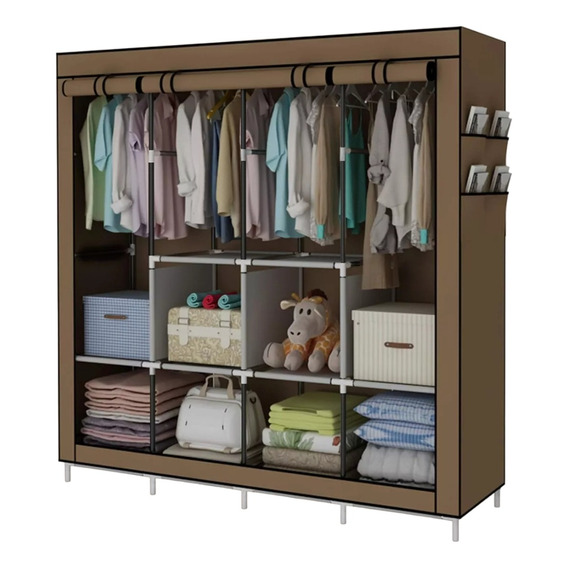 Closet Organizador Ropa Rack Tela Repisas Portatil Armario