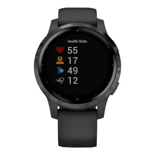 Smartwatch Garmin Vivoactive 4S 1.1" caja 40mm de  polímero reforzado con fibra  black, malla  black de  silicona